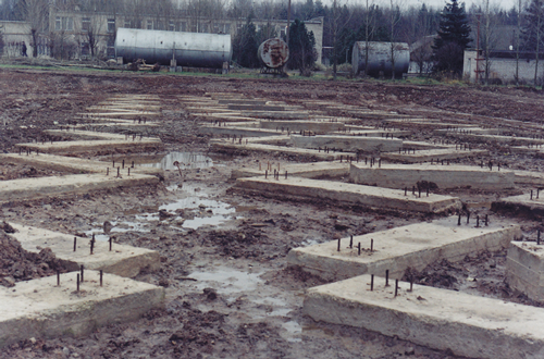 2005 г. строительство зернохранилища.